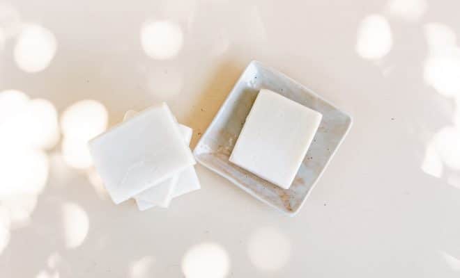 white square plastic on white surface