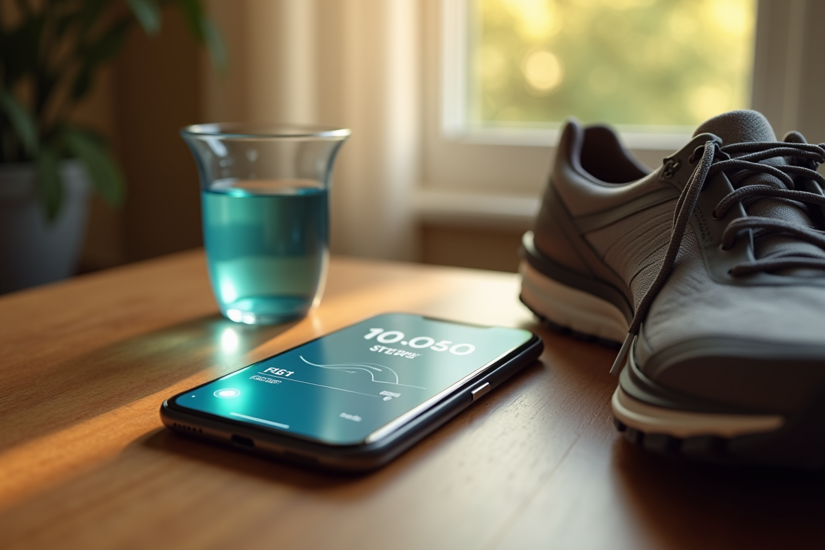 Application de suivi d activite sur smartphone avec distance et pas