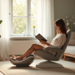 Salon moderne avec massager de pied haut de gamme