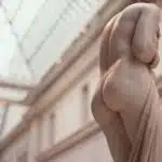 low angle photo of naked human statue